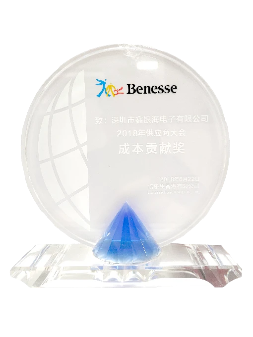 Benesse’s 2018 Cost Contribution Award presented to Xinyinhai