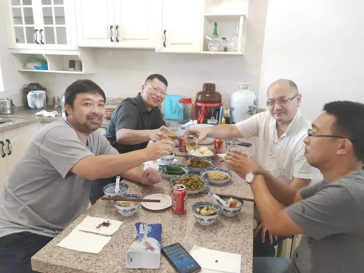 Employee gathering and shared meal