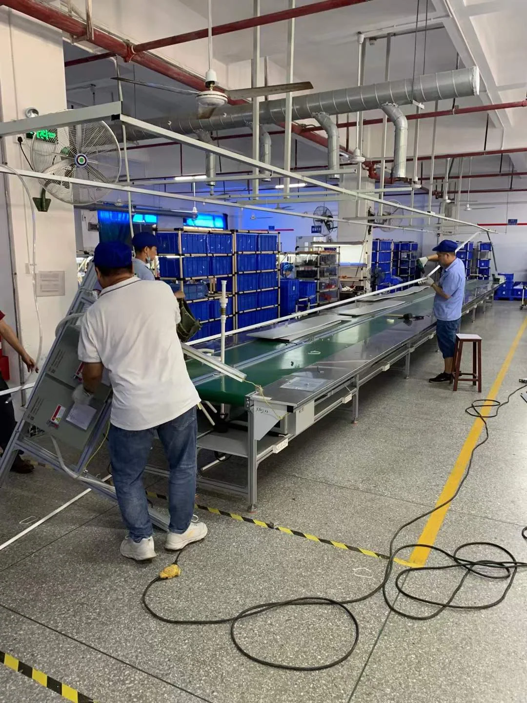 Production layout transition