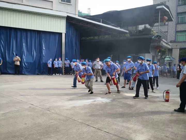 Factory fire-safety drill — photograph 6